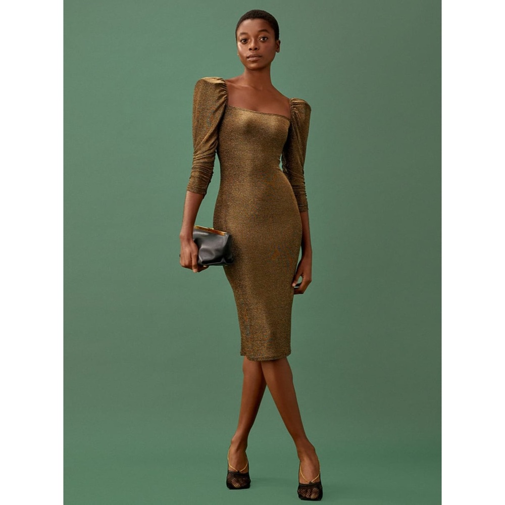 Reformation Rahm Dress M Brand New